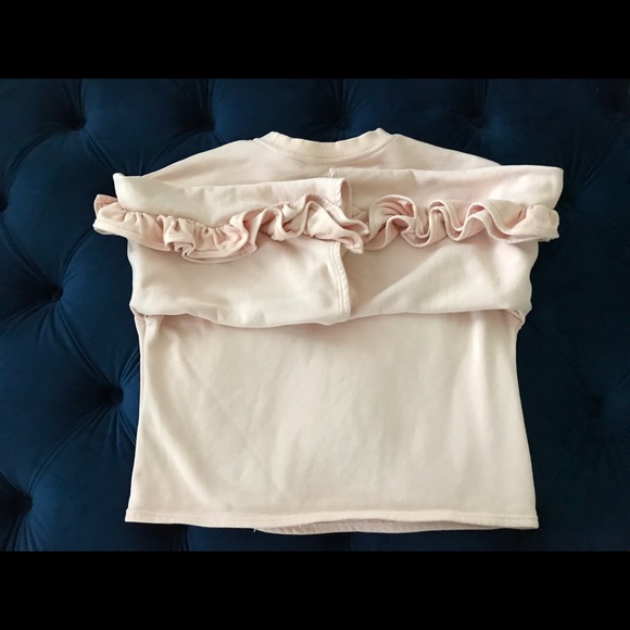 J.O.A. Light Pink Sweatshirt with Ruffles - Picture 5 of 5